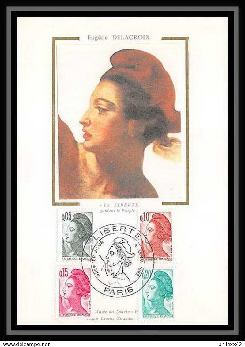 3940/ Carte maximum (card) France N°2178/2190 Type Liberté de delacroix complet fdc edition fdc 1982