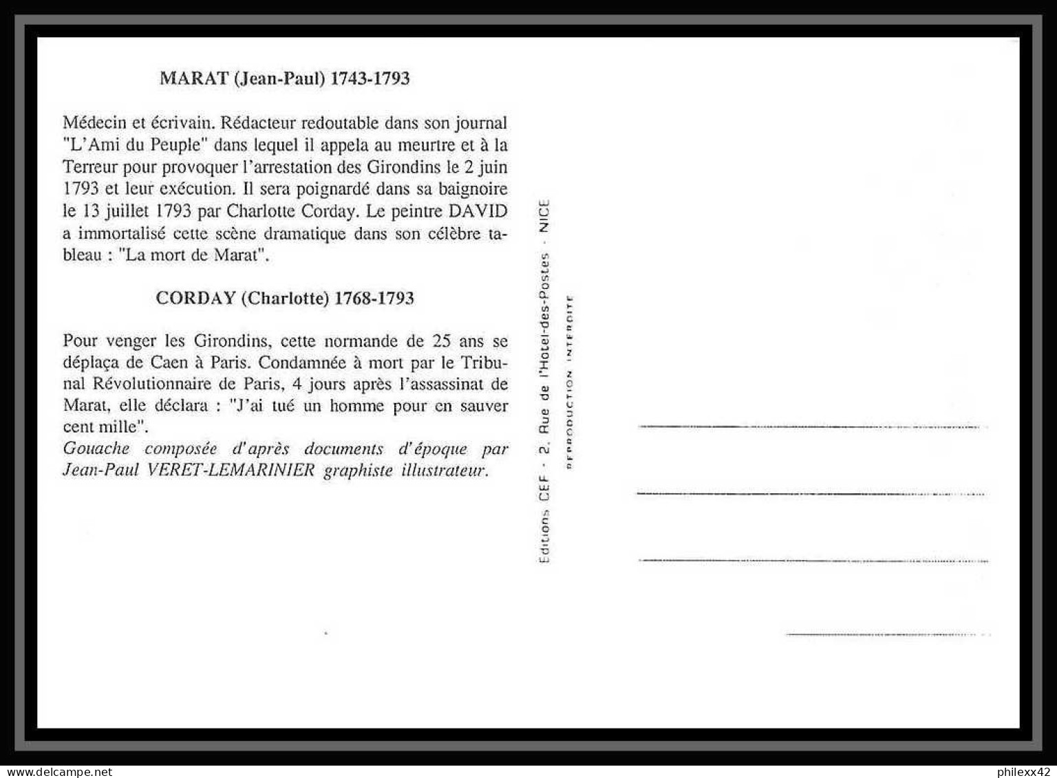 4481/ Carte Maximum (card) France N°2604 Bicentenaire De La Révolution Droits De L'homme édition Cef Fdc 1989 - 1980-1989