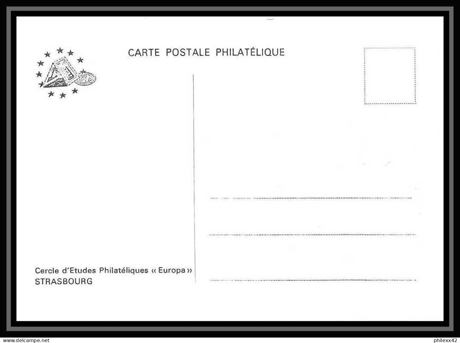 4254/ Carte Maximum (card) France N°2471 Europa 1987 édition Cercle Philatélique Strasbourg Fdc 1987  - 1980-1989