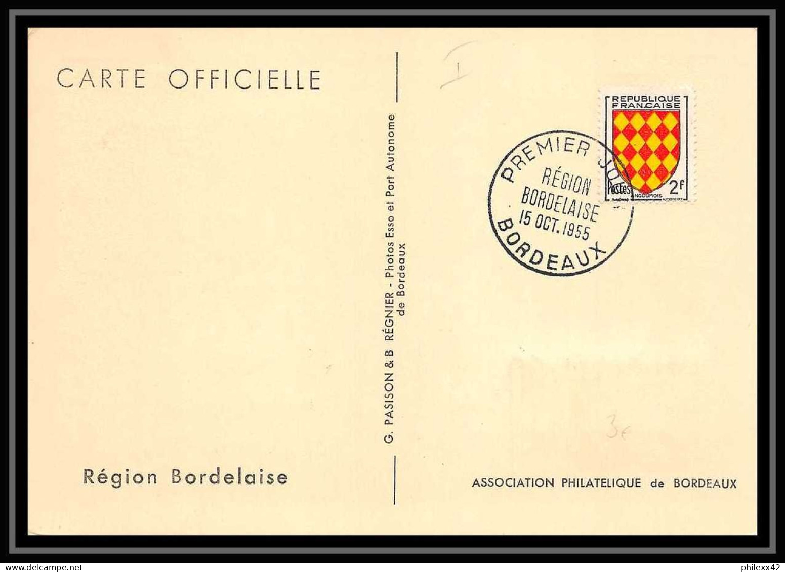 5818/ Carte Maximum France N°1036 Région Bordelaise Gironde Puits De Pétrole 1955 édition Parison - 1950-1959