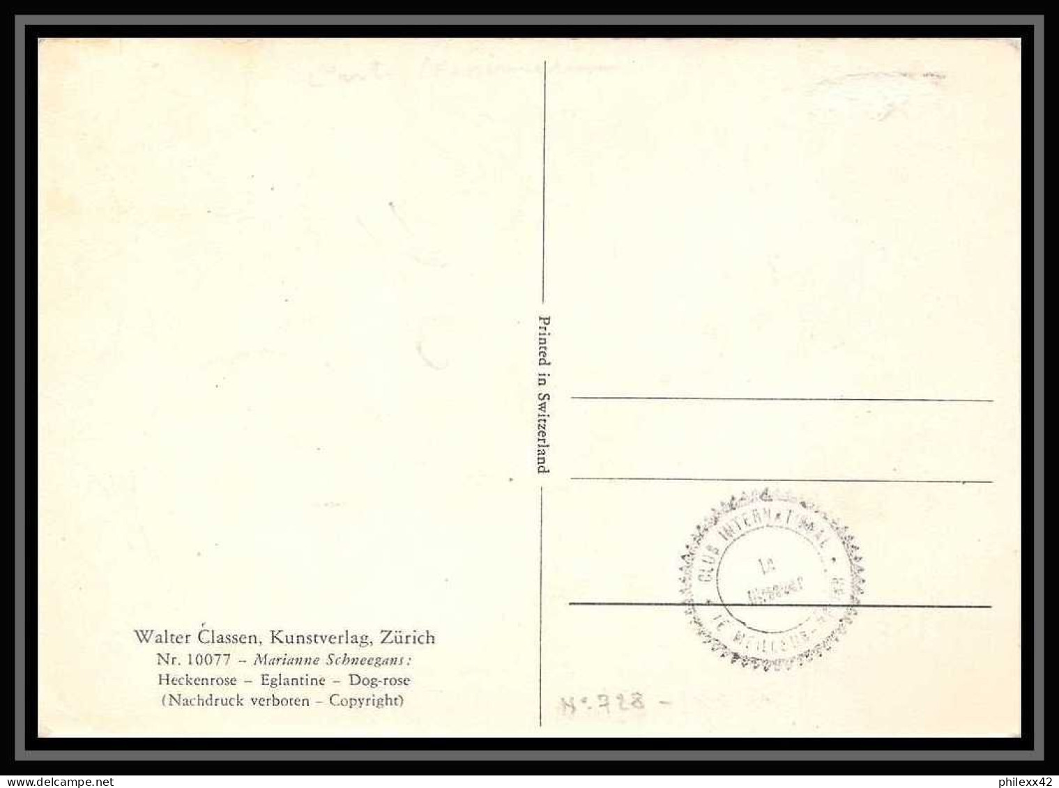 5510/ Carte Maximum (card) Autriche (osterreich) N°728 èglantine Fleurs (plants - Flowers) 26/10/1954 - Maximumkarten (MC)