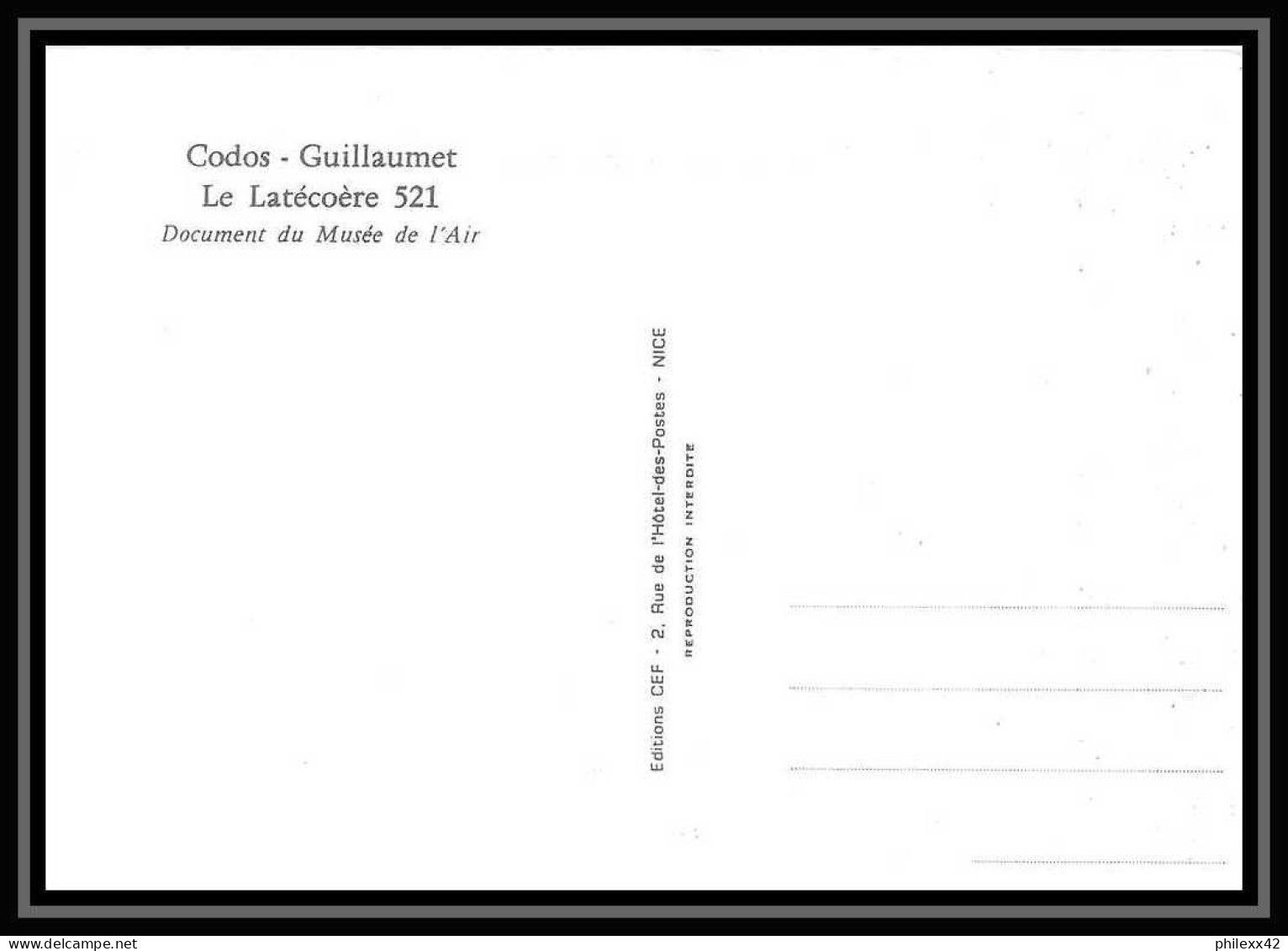 5452/ Carte Maximum (card) France Poste Aérienne (PA) N°48 Guillaumet Et Codos édition Cef Fdc 1973 Latécoère - 1970-1979