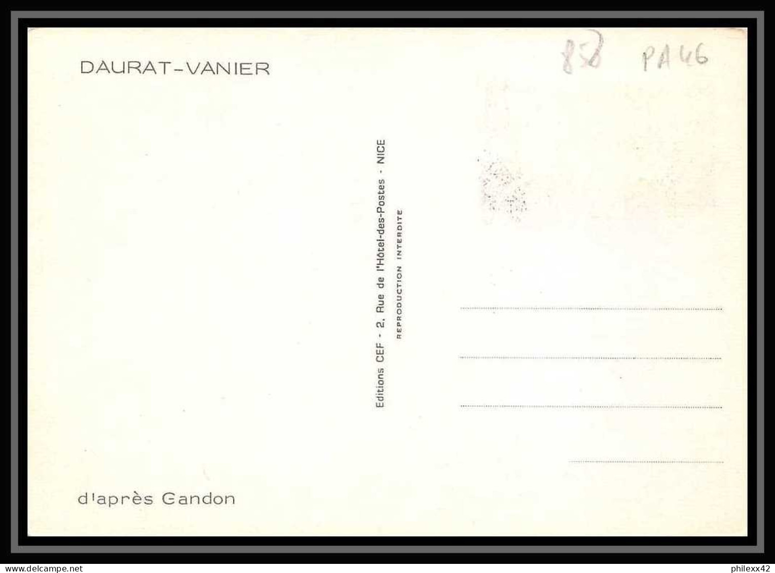 5440/ Carte Maximum (card) France Poste Aérienne (PA) N°46 Didier Daurat Et Raymond Vanier Fdc Edition Parison Cef 1971 - 1970-1979