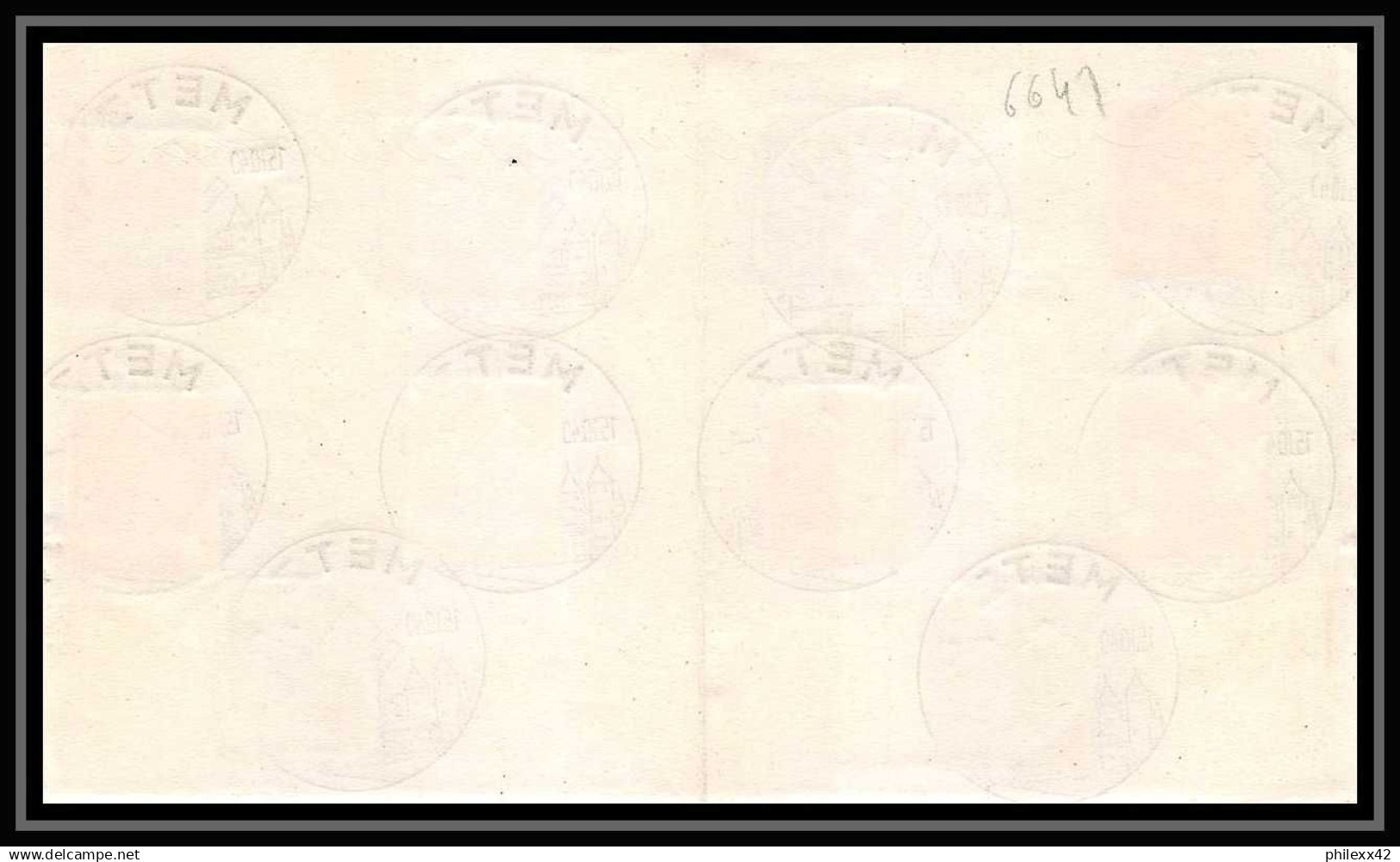 6015/ France Lettre (cover) Série Hitler Oblitération Metz France 15/10/1940 N°24/33 Cothringen - 1921-1960: Moderne