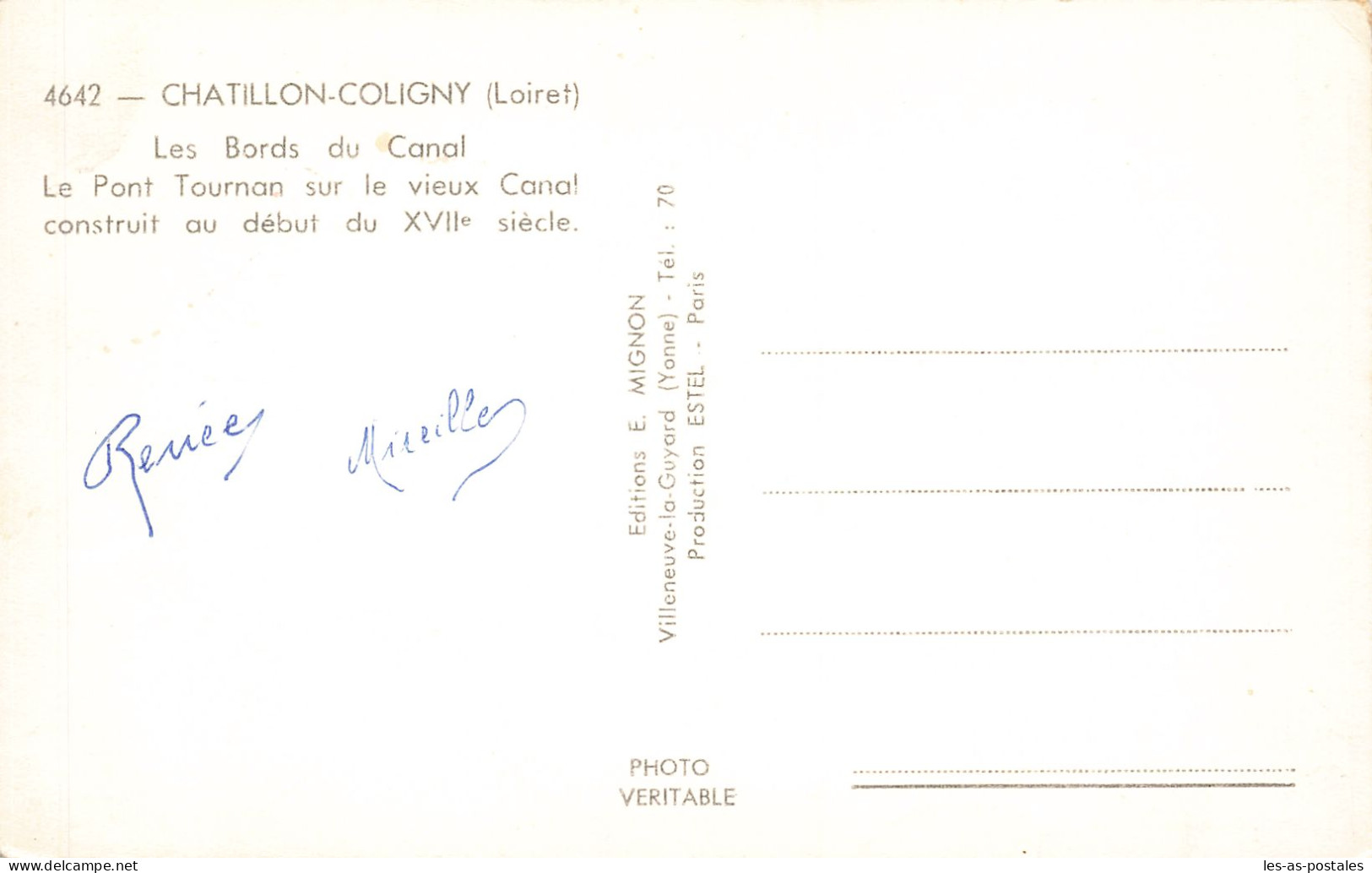 45 CHATILLON COLIGNY LES BORDS DU CANAL - Chatillon Coligny