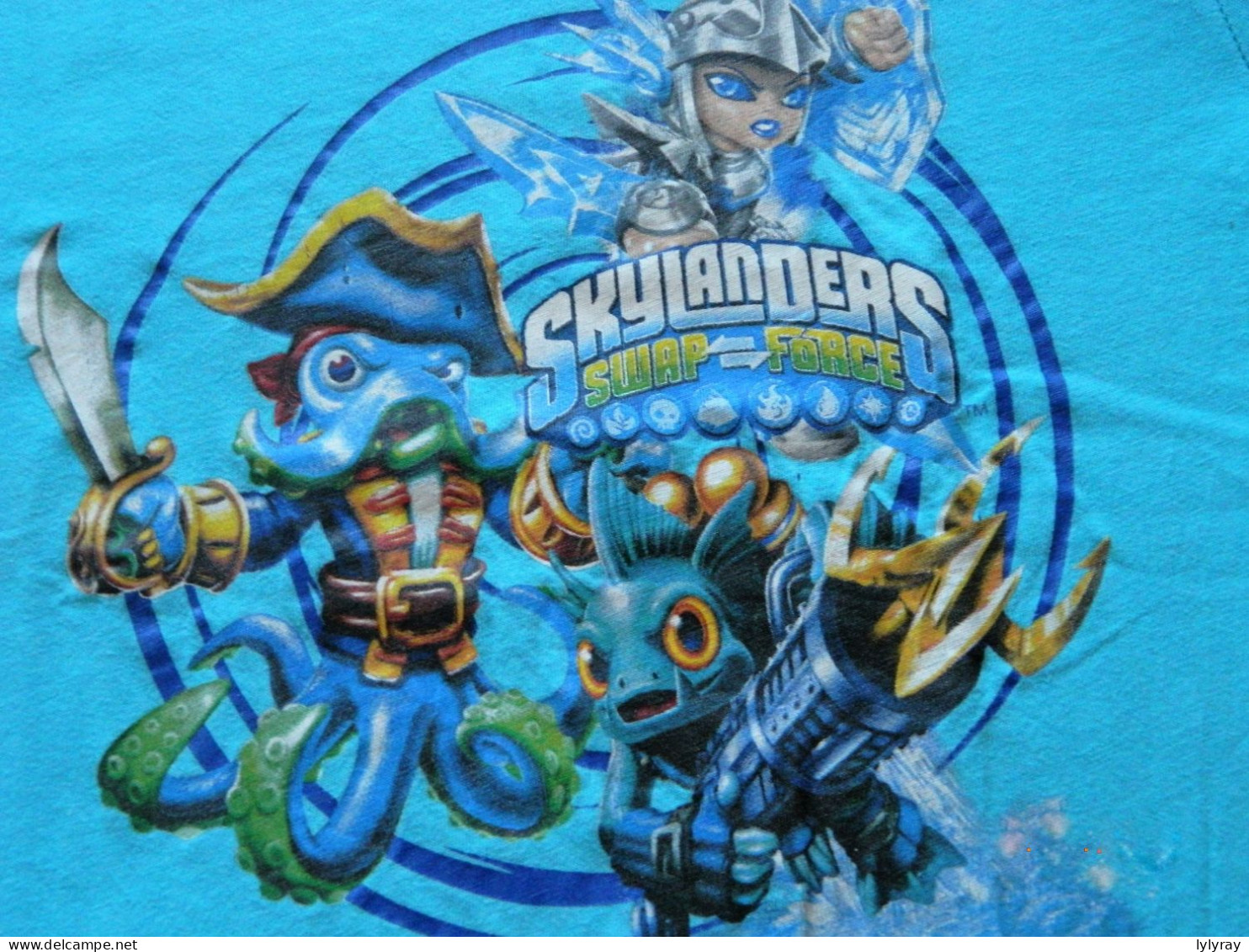 Tee-shirt Manches Courtes Bleu Skylander 10 Ans - Other & Unclassified