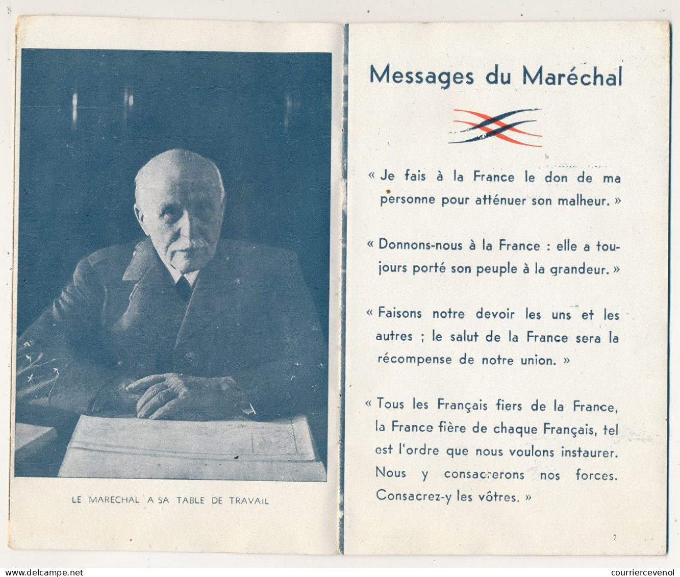 Brochure Pétainiste "Aux Enfants De France" - 24 Pages Couverture Incluse - Format 10,5 X 17cm - Autres & Non Classés