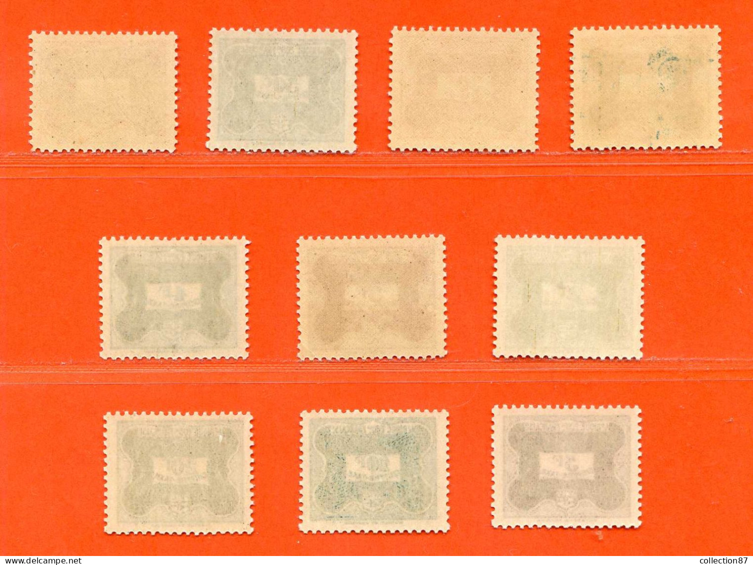 REF103 > A.E.F. < TAXE N° 12 à 21 * * > Neuf Luxe Dos Visible - MNH * * -- - Neufs