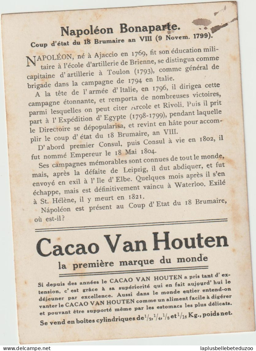 CHROMO - CACAO VAN HOUTEN - Devinette - Le Directoire Renversé - Cherchez Napoléon Bonaparte - Van Houten