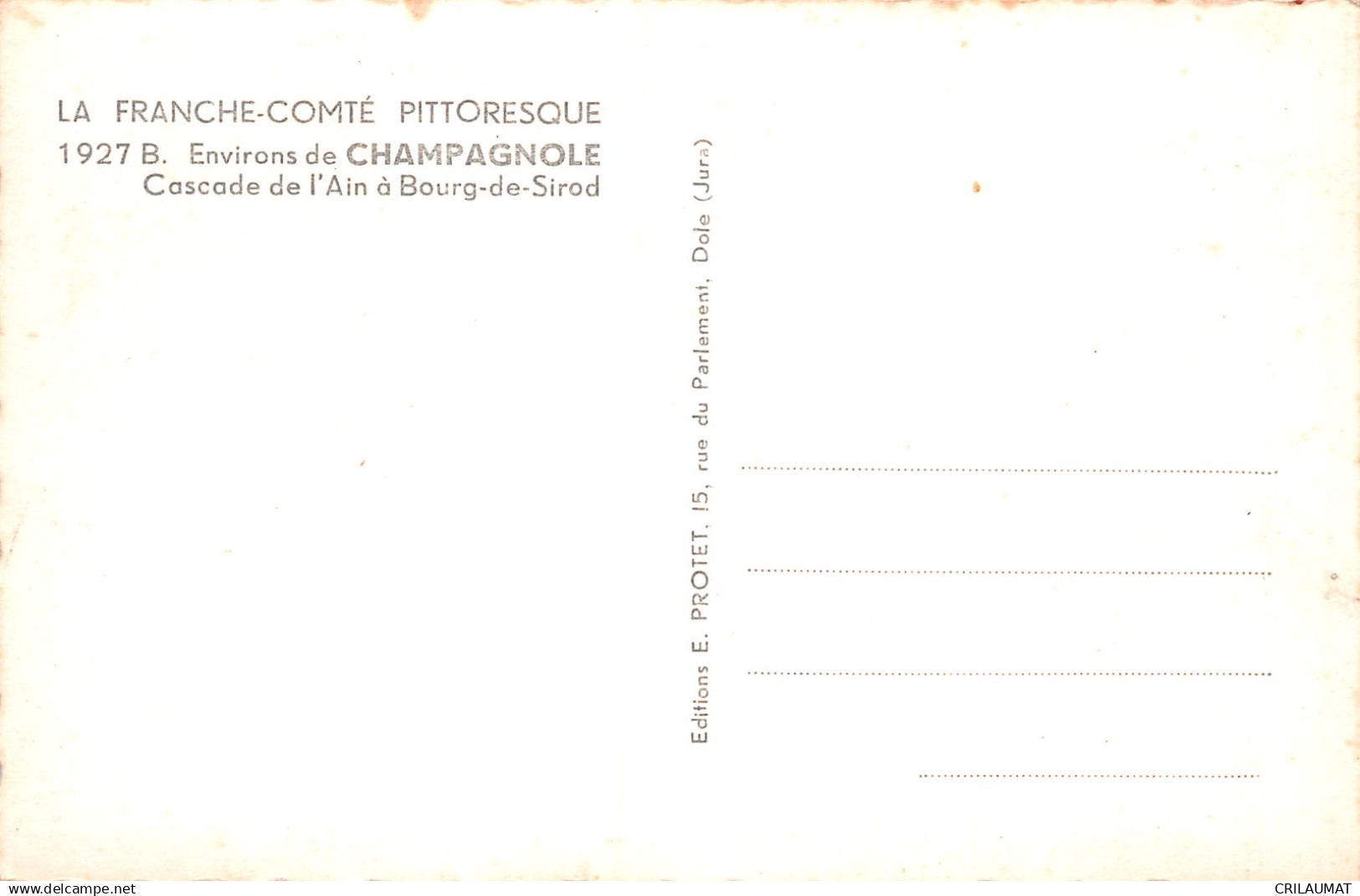 39-CHAMPAGNOLE-N°LP5014-H/0341 - Champagnole