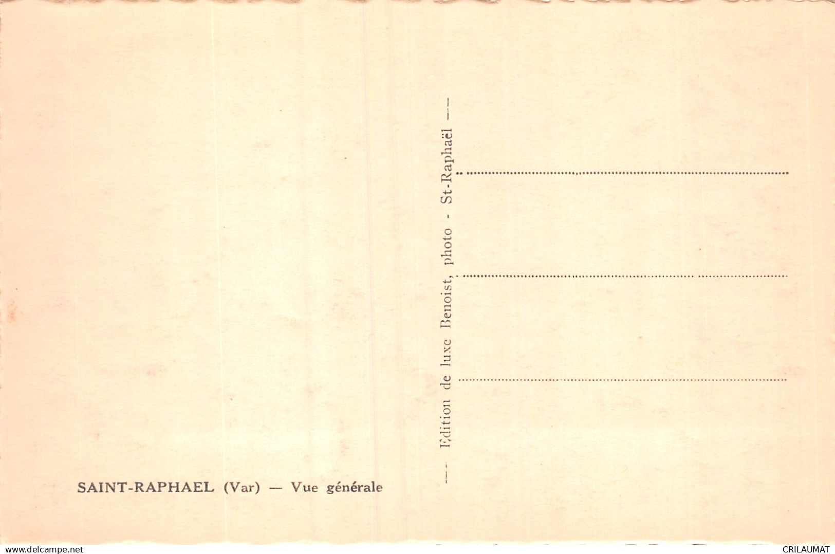 83-SAINT RAPHAEL-N°LP5020-A/0281 - Saint-Raphaël