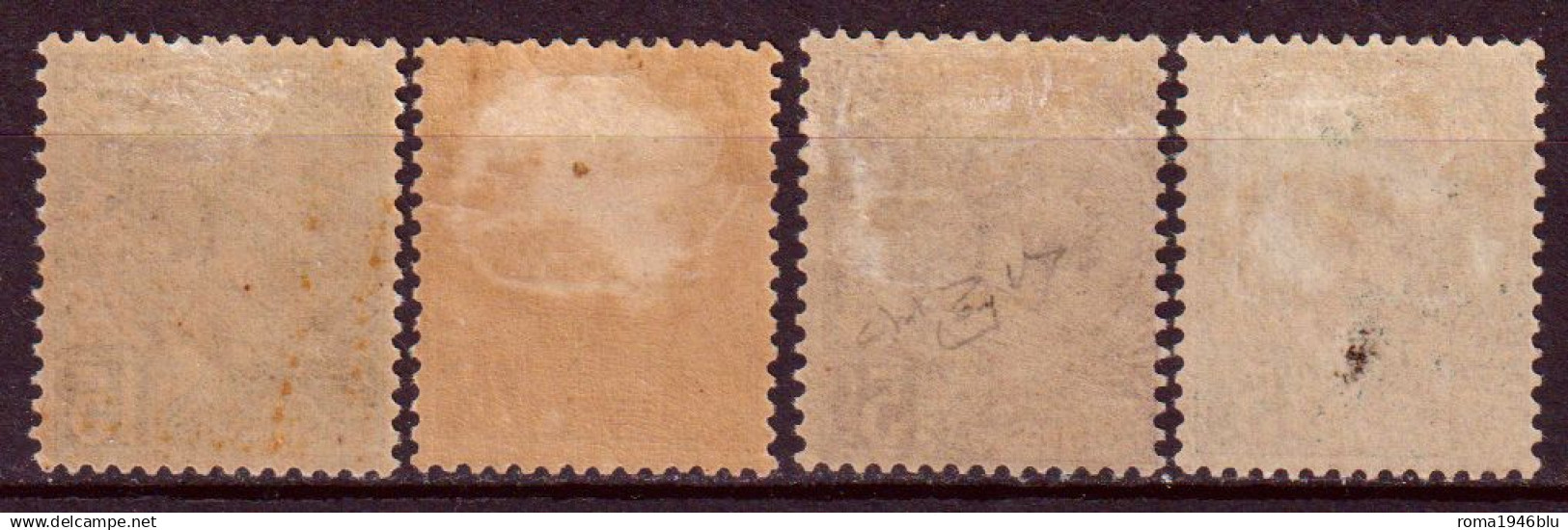 Monaco 1920/21 Unif. 44/47 */MH VF/F - Unused Stamps