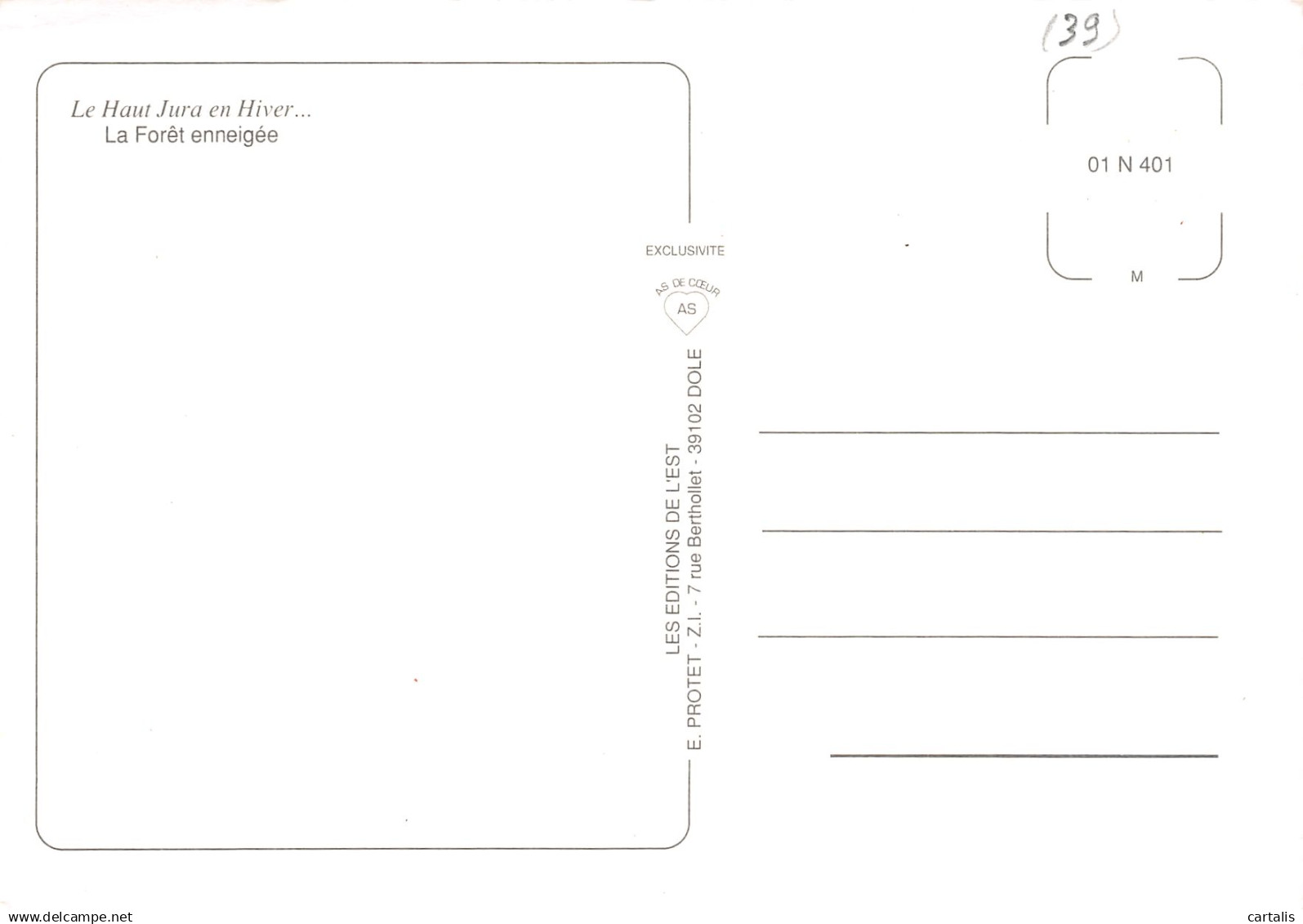 39-HAUT JURA PAYSAGE-N°3767-B/0157 - Other & Unclassified