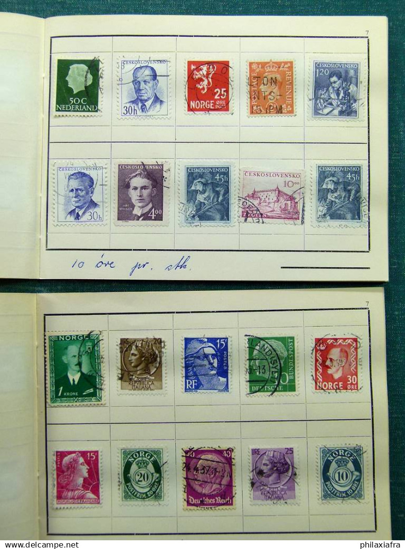 Collection Europa World, avec timbres oblitérés.
