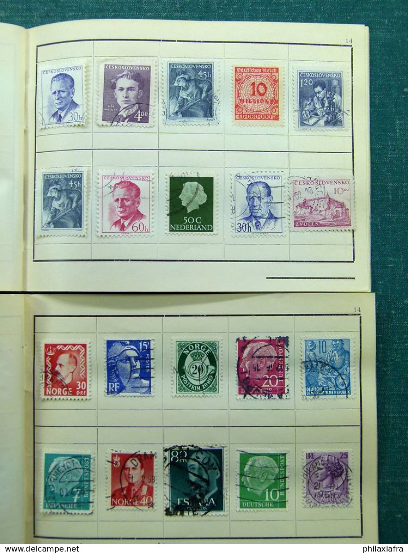 Collection Europa World, avec timbres oblitérés.