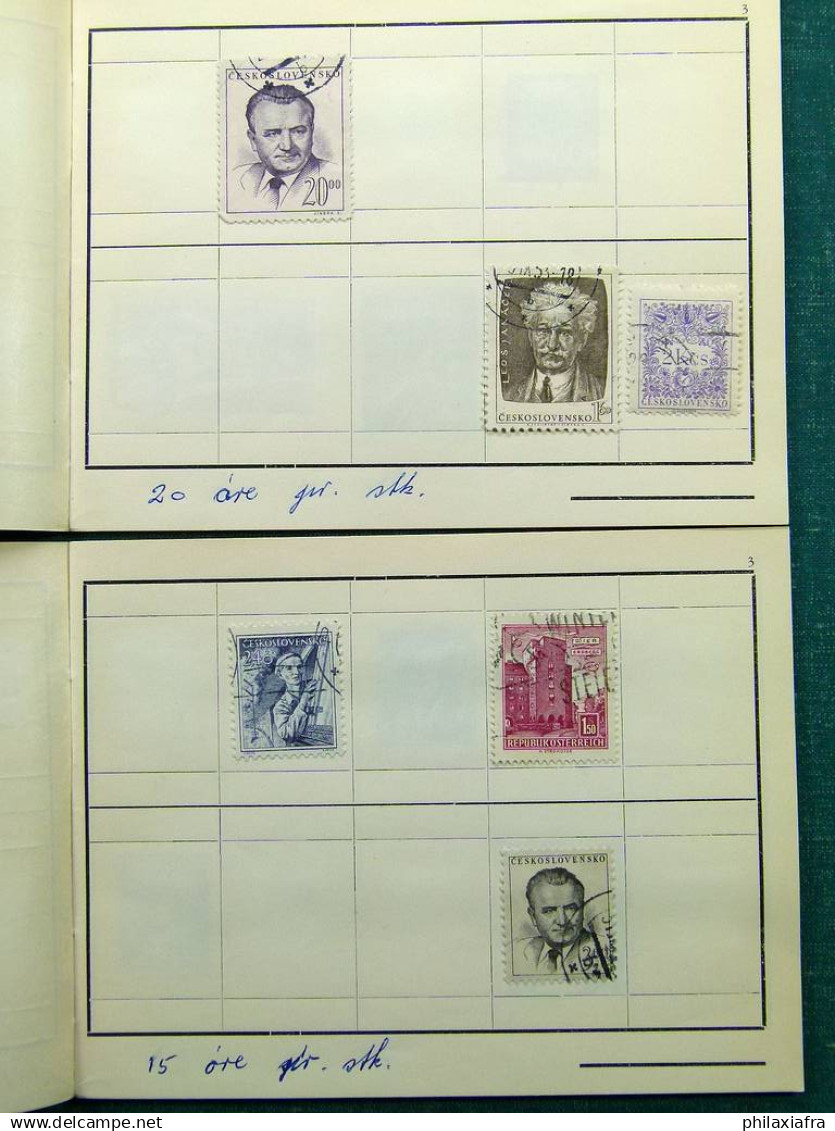 Collection Europa World, avec timbres oblitérés.