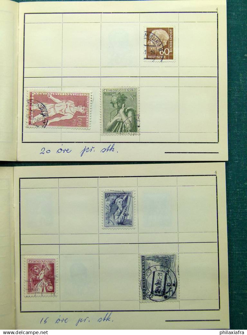 Collection Europa World, avec timbres oblitérés.