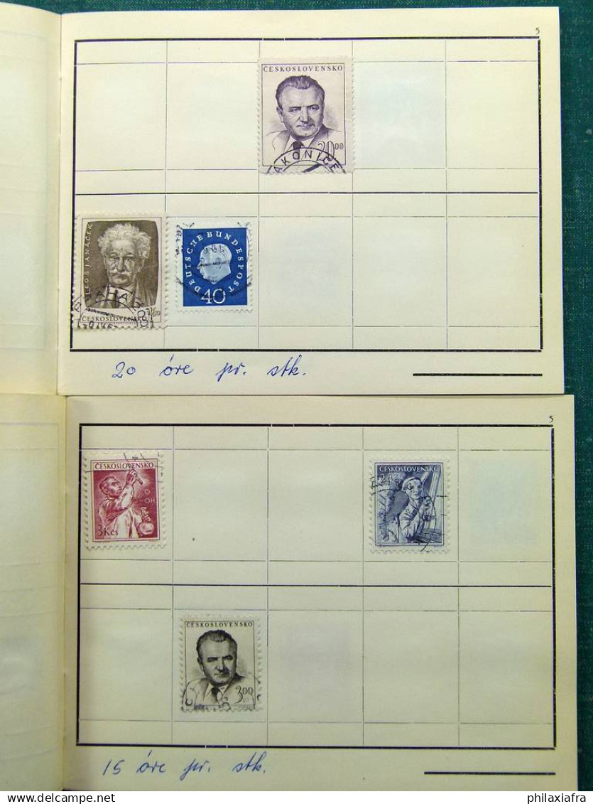 Collection Europa World, avec timbres oblitérés.