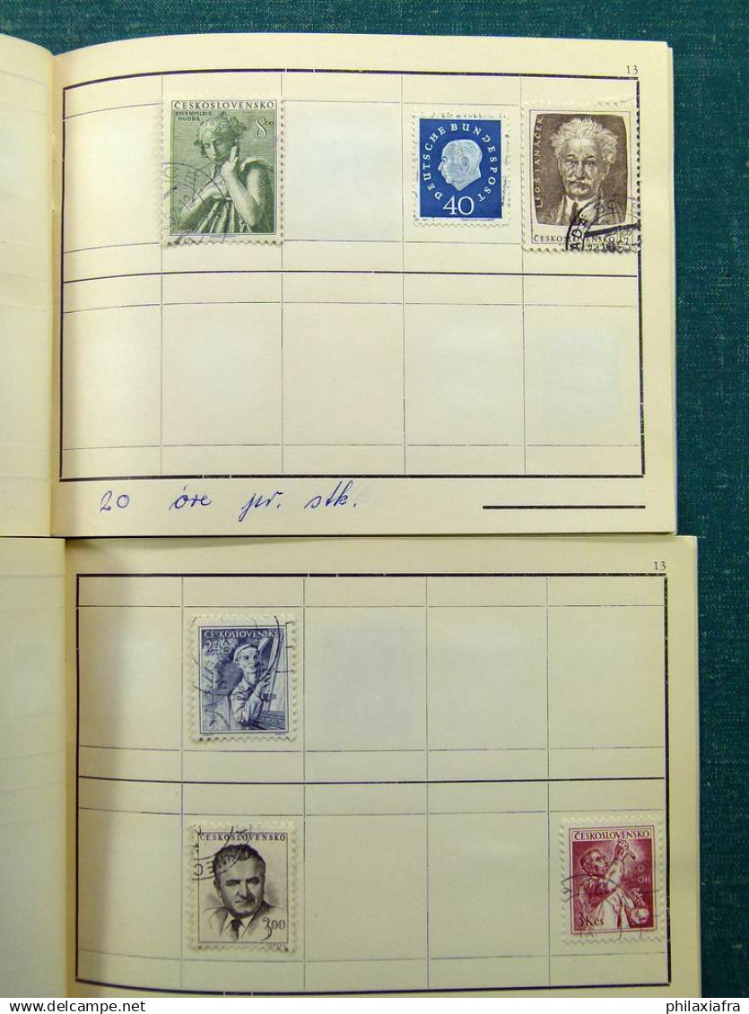 Collection Europa World, avec timbres oblitérés.