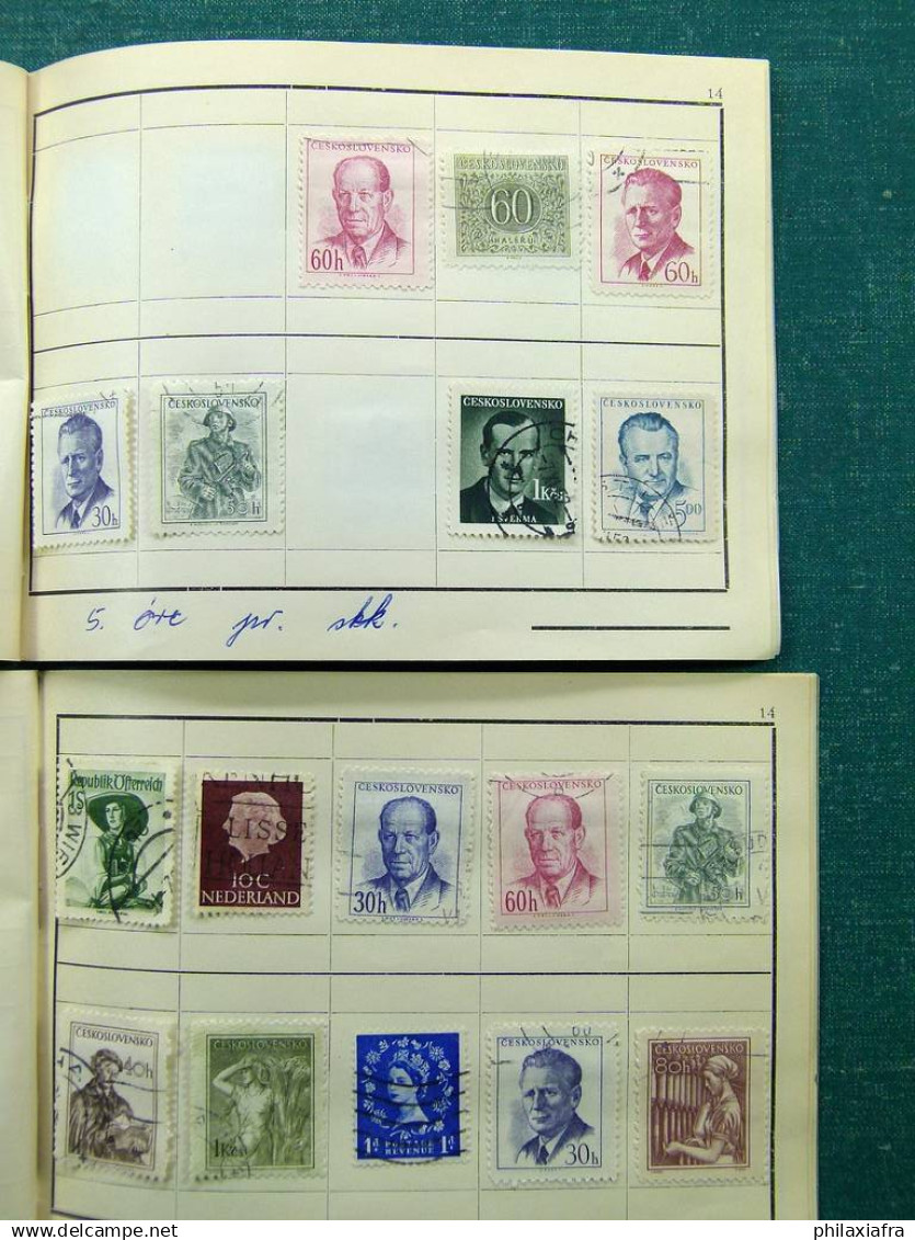 Collection Europa World, avec timbres oblitérés.