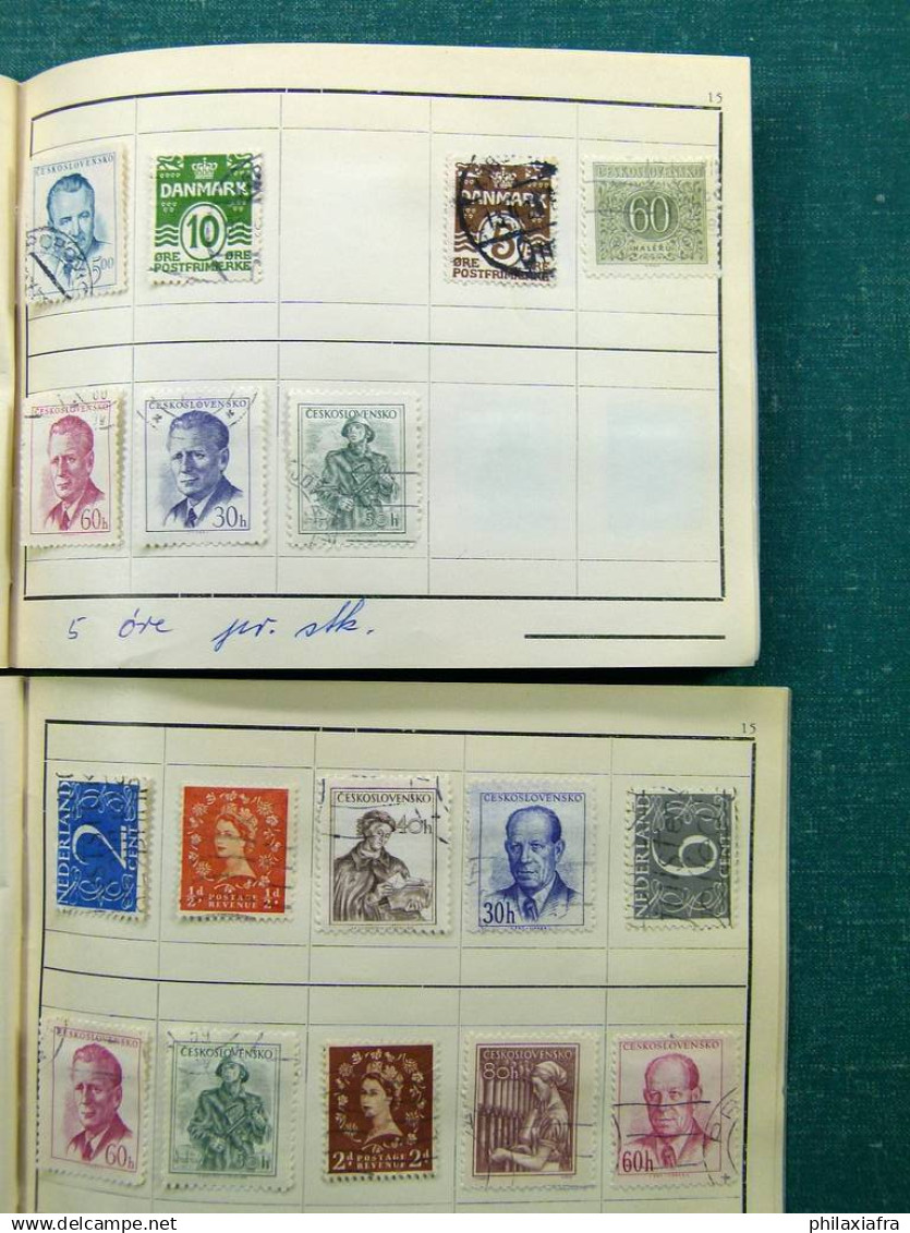 Collection Europa World, avec timbres oblitérés.