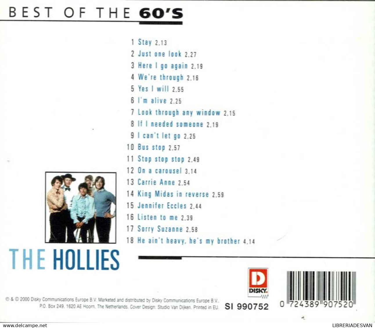 The Hollies - Best Of The 60's. CD - Disco & Pop