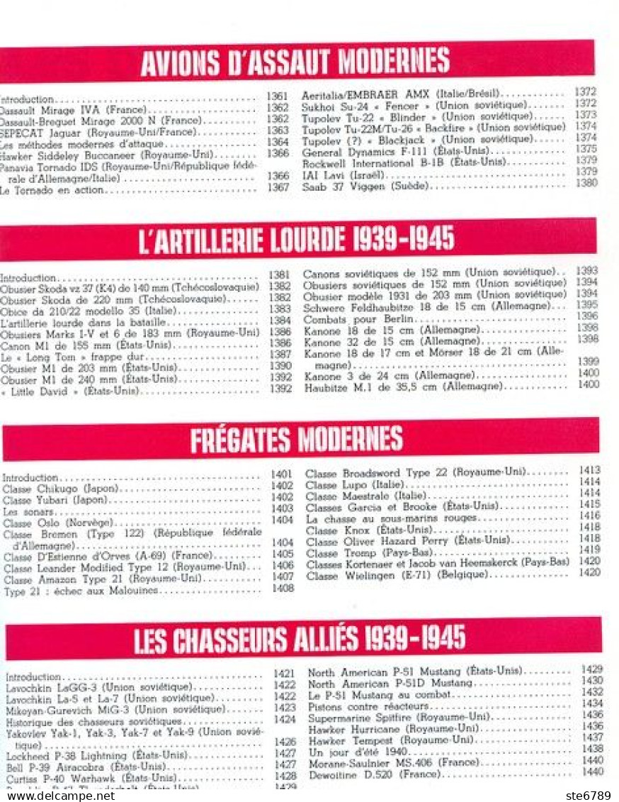 ENCYCLOPEDIE DES ARMES N° 70 Artillerie Lourde 1939 1945  , Militaria Forces Armées - Francese