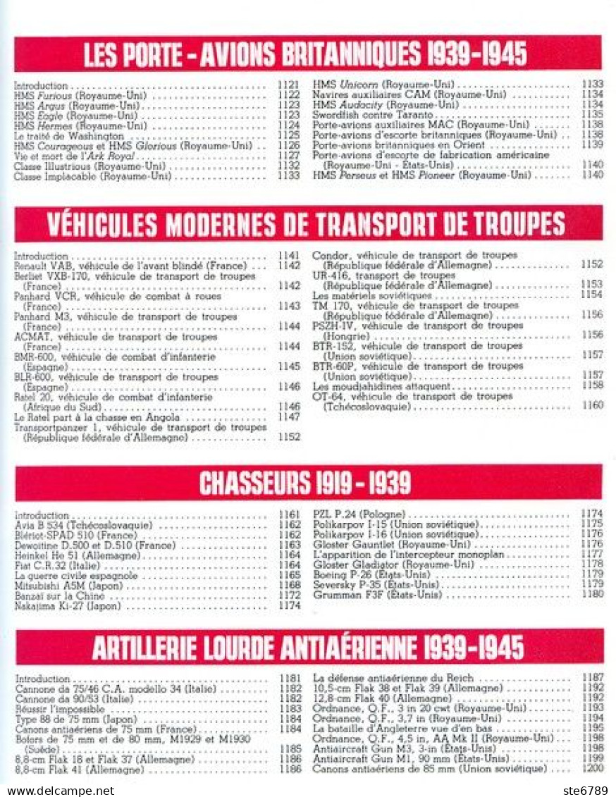 ENCYCLOPEDIE DES ARMES N° 57 Porte Avions Britanniques 1939 1945   , Militaria Forces Armées - Frans