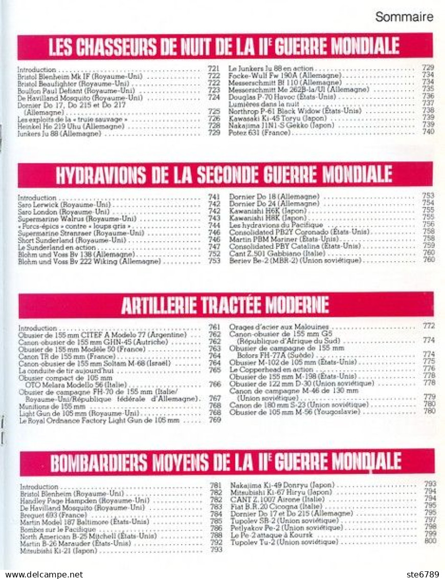 ENCYCLOPEDIE DES ARMES N° 37 Avions Chasseurs Nuit Ju 88 Potez 631 , Truie Sauvage ,  Militaria Forces Armées - French