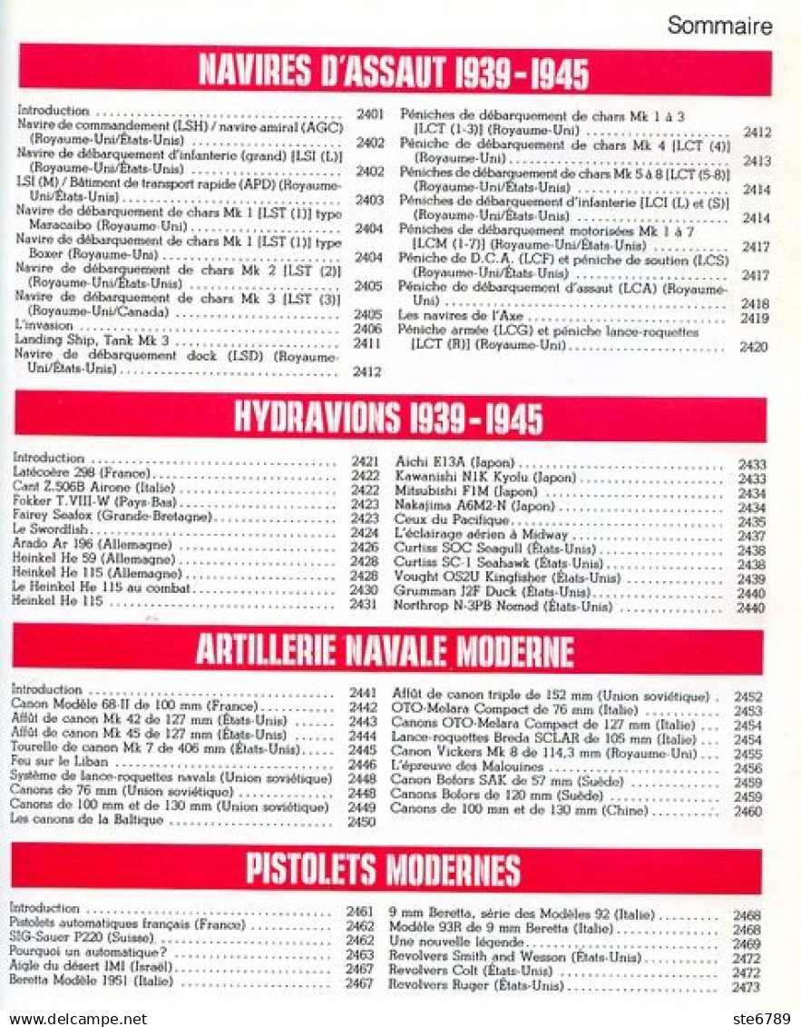 ENCYCLOPEDIE DES ARMES N° 121 Navires Assaut 1939 1945 Débarquement Sicile , Landing Ship  ,  Militaria Forces Armées - Französisch