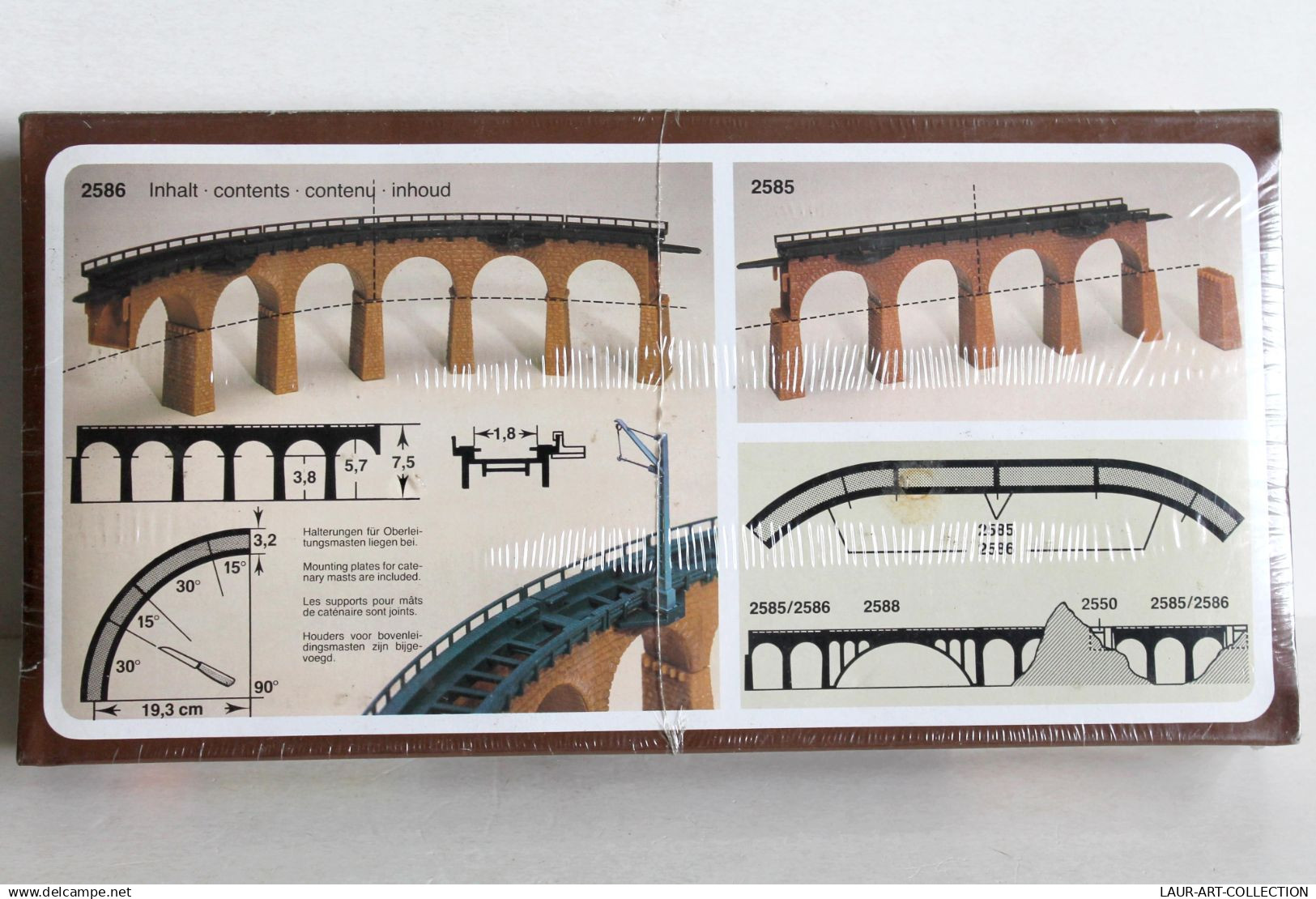 FALLER N 2586 MAQUETTE PONT VIADUC EN COURBE INCURVÉ, DECOR MINIATURE TRAIN NEUF! MODELISME FERROVIAIRE (1506.65) - Decorazione