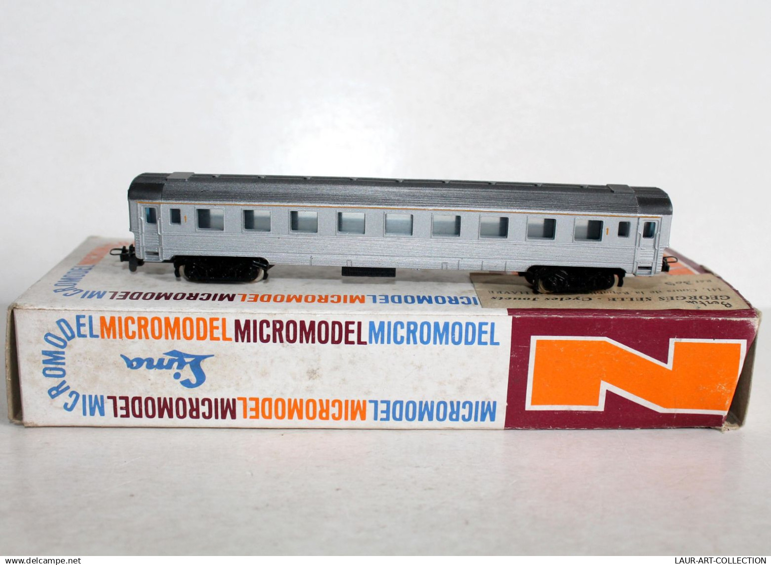 RARE! LIMA MICROMODEL N 1/160 N°309 VOITURE VOYAGEUR PASSAGER, 1ere CLASSE WAGON / MINIATURE TRAIN FERROVIAIRE (1506.97) - Voitures Voyageurs