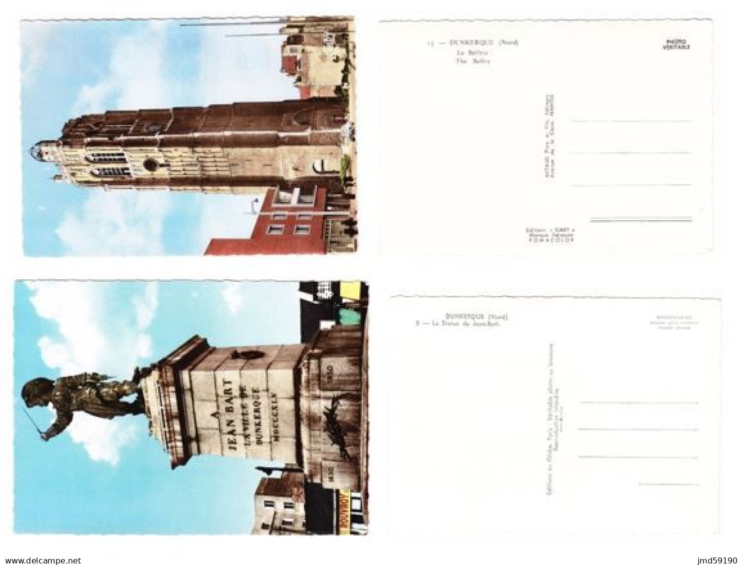 59 - DUNKERQUE (NORD) -  18 cartes postales couleur n'ayant pas voyagées