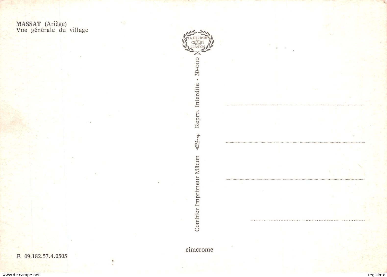 09-MASSAT-N°T2183-A/0237 - Other & Unclassified