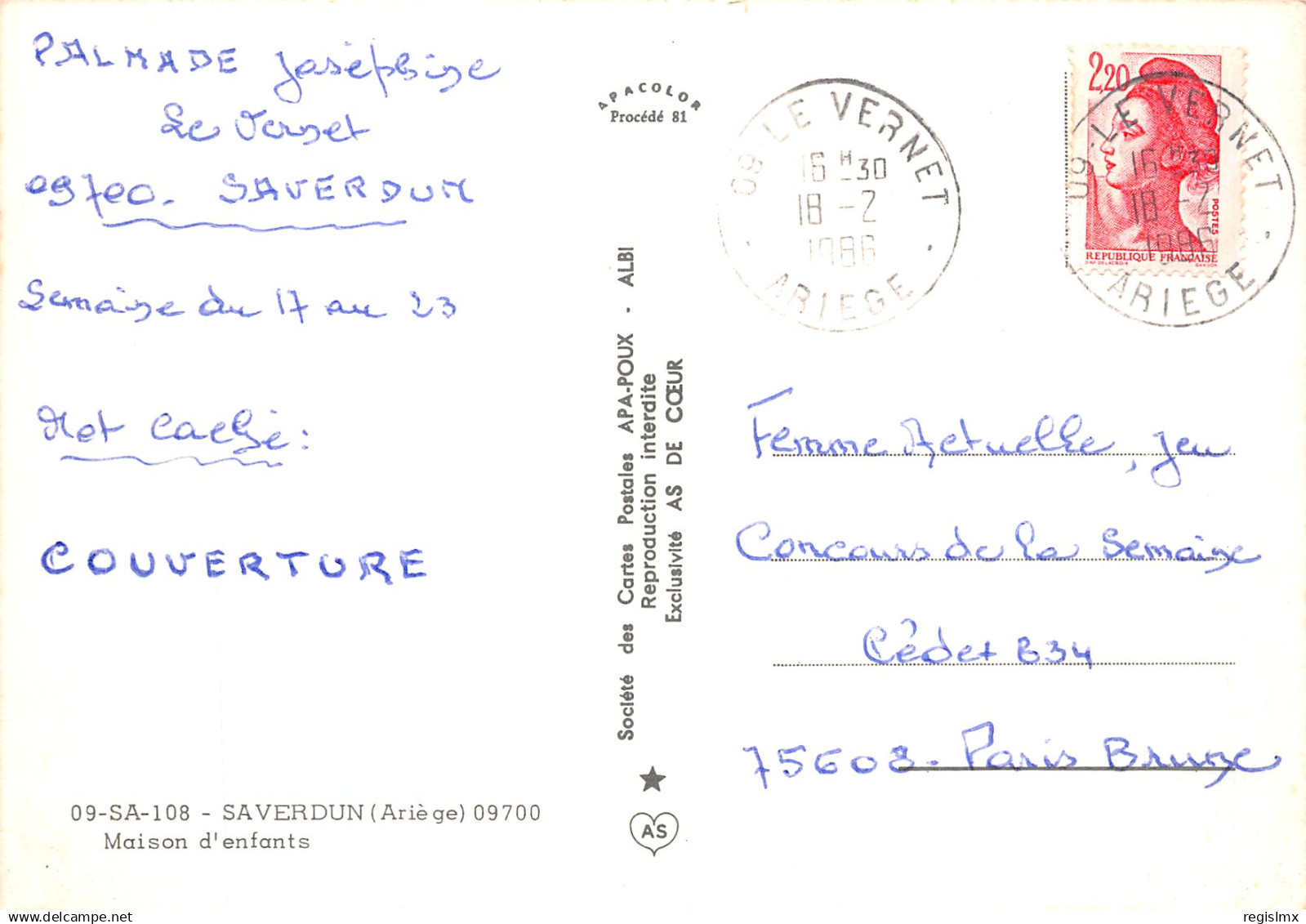 09-SAVERDUN-N°T2183-A/0063 - Andere & Zonder Classificatie