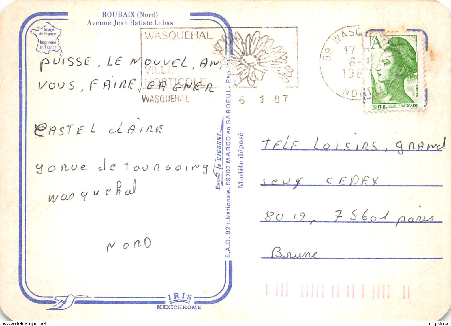 59-ROUBAIX-N°T2186-D/0321 - Roubaix
