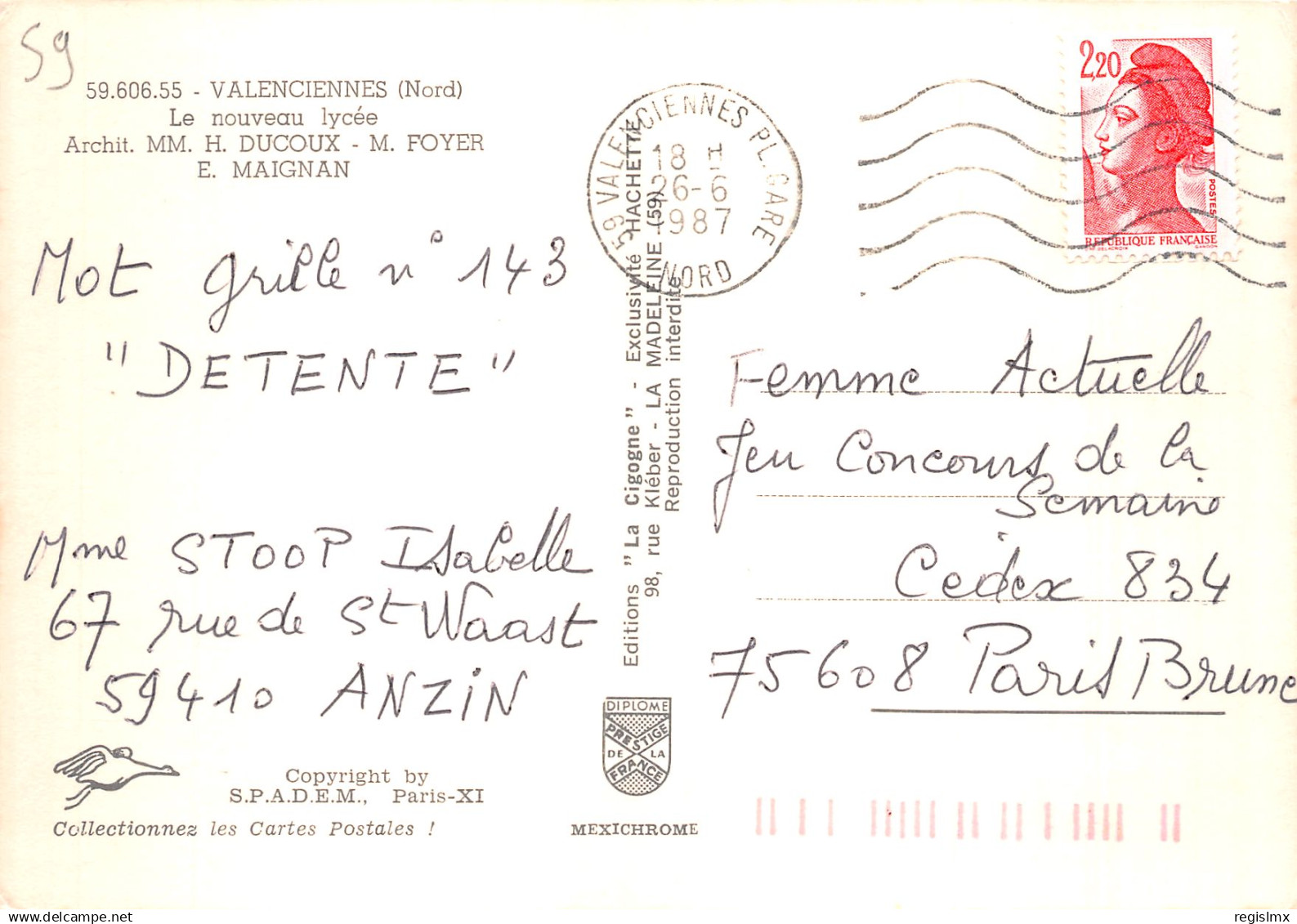 59-VALENCIENNES-N°T2187-C/0273 - Valenciennes