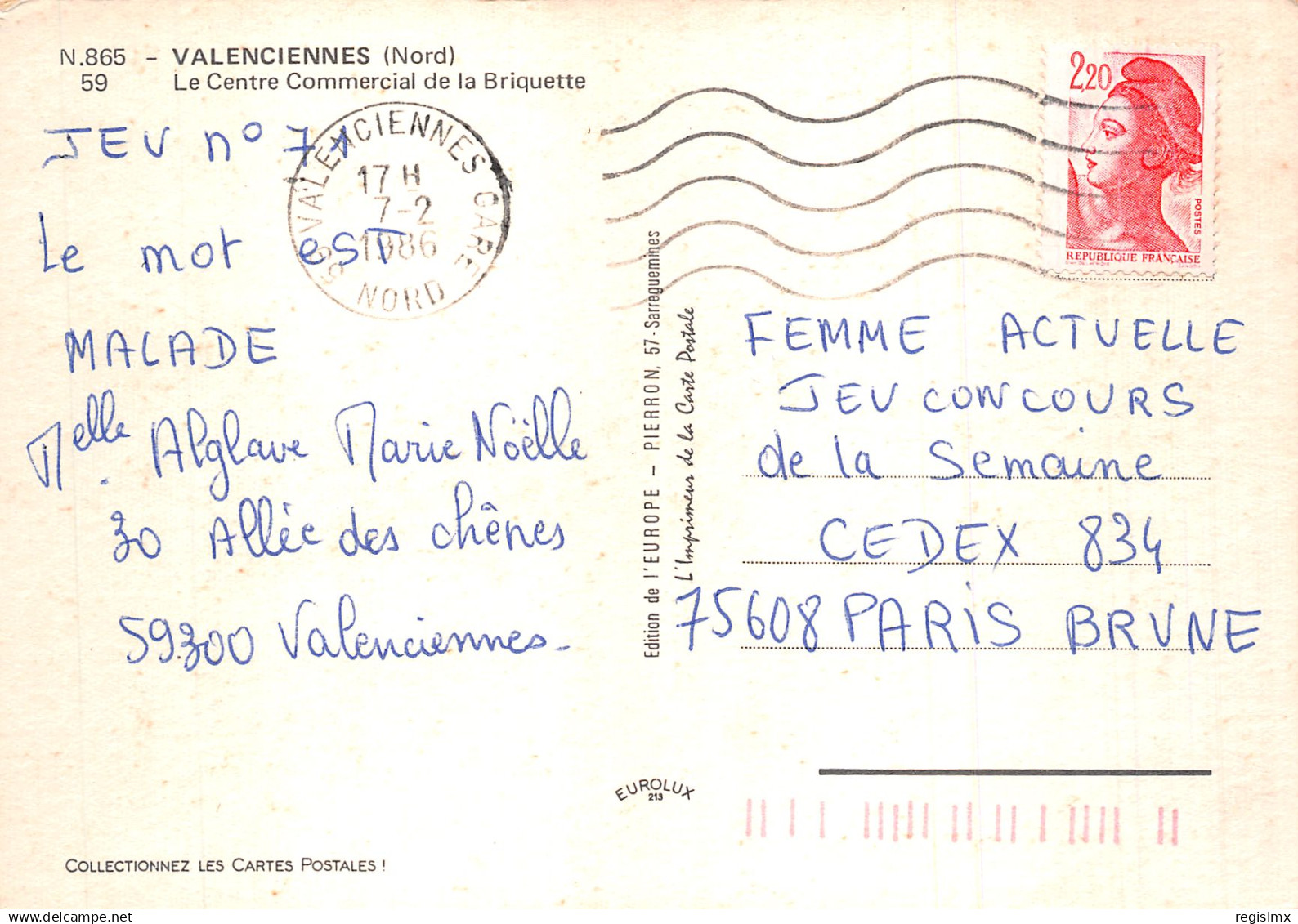 59-VALENCIENNES-N°T2189-B/0057 - Valenciennes