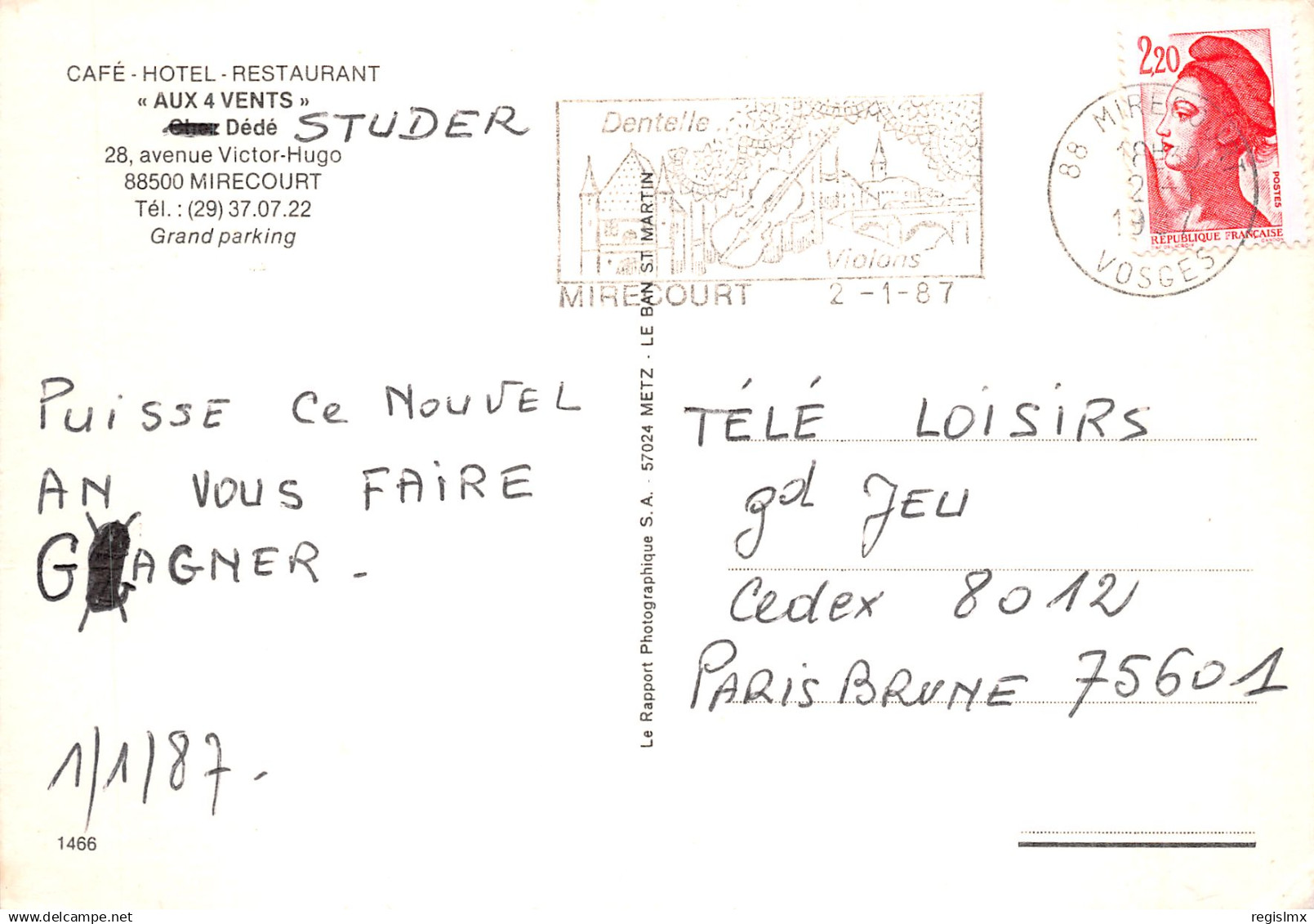 88-MIRECOURT-N°T2190-B/0255 - Mirecourt