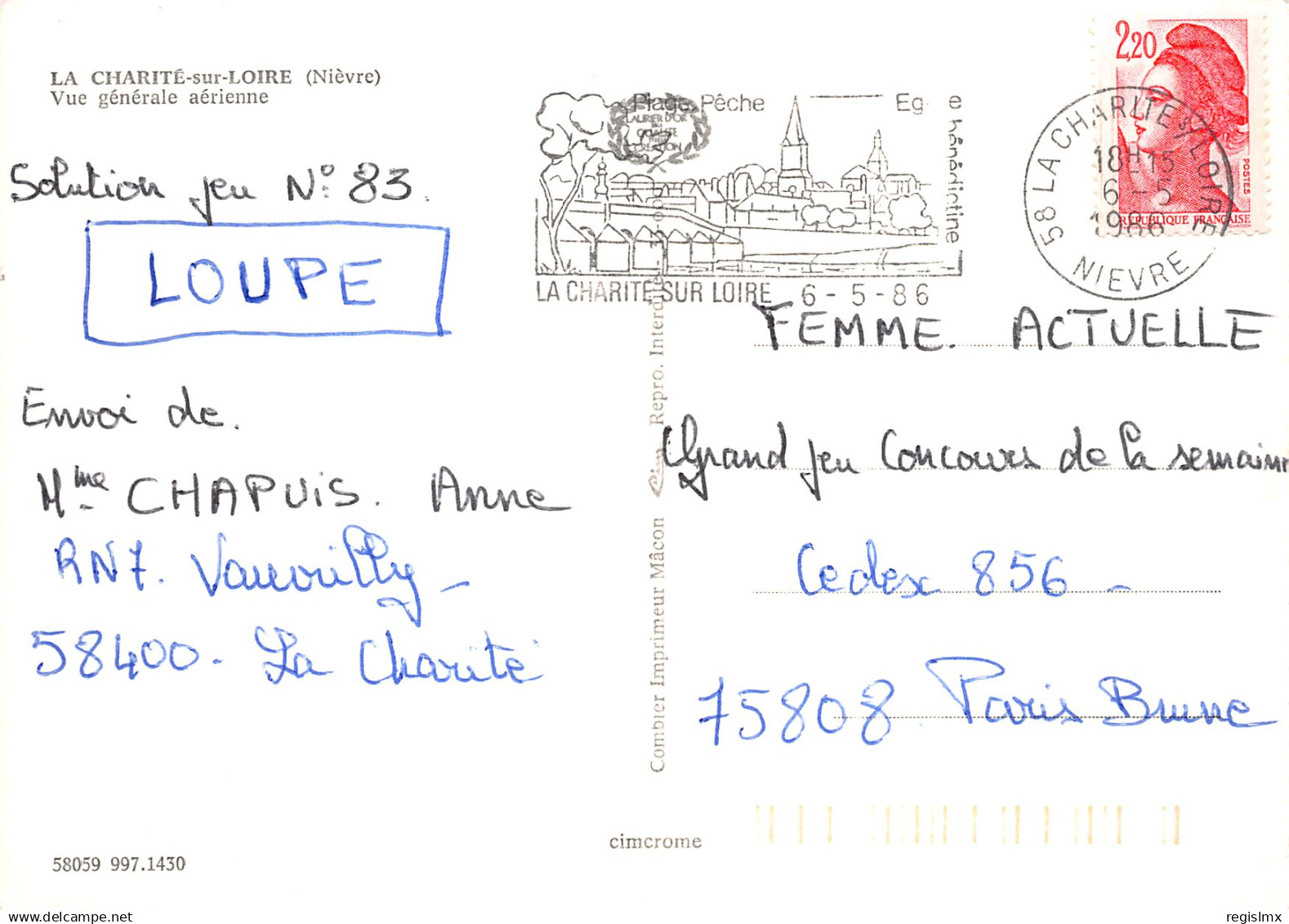 58-LA CHARITE SUR LOIRE-N°T2192-B/0269 - La Charité Sur Loire