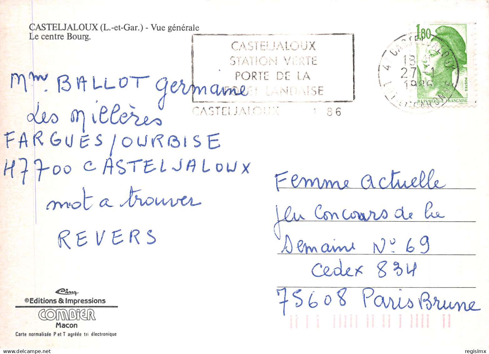 47-CASTELJALOUX-N°T2194-D/0129 - Casteljaloux
