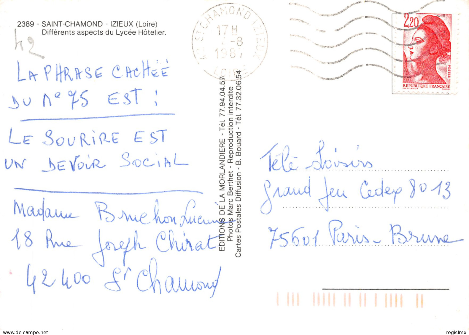 42-SAINT CHAMOND-N°T2195-D/0161 - Saint Chamond