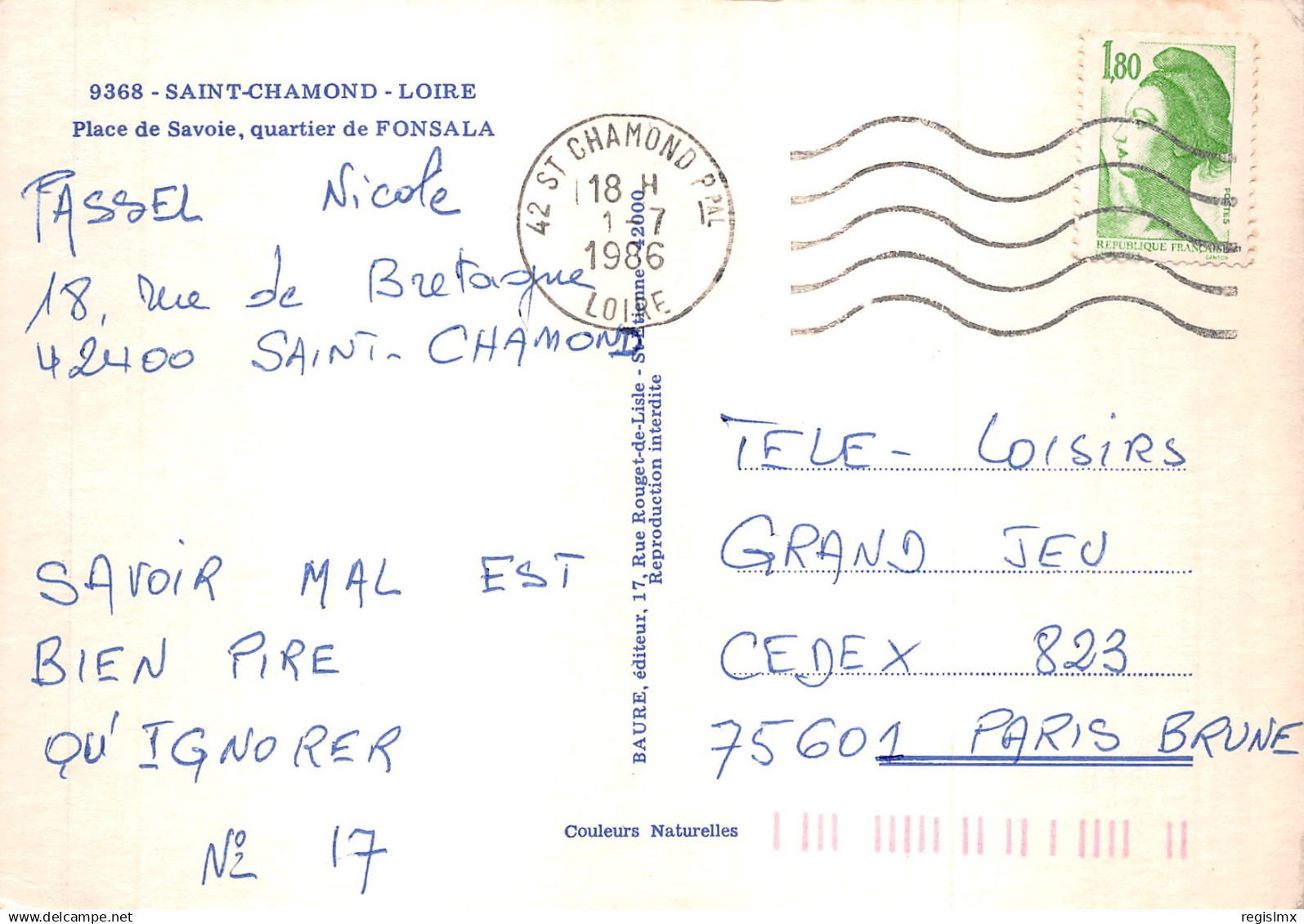 42-SAINT CHAMOND-N°T2196-A/0275 - Saint Chamond