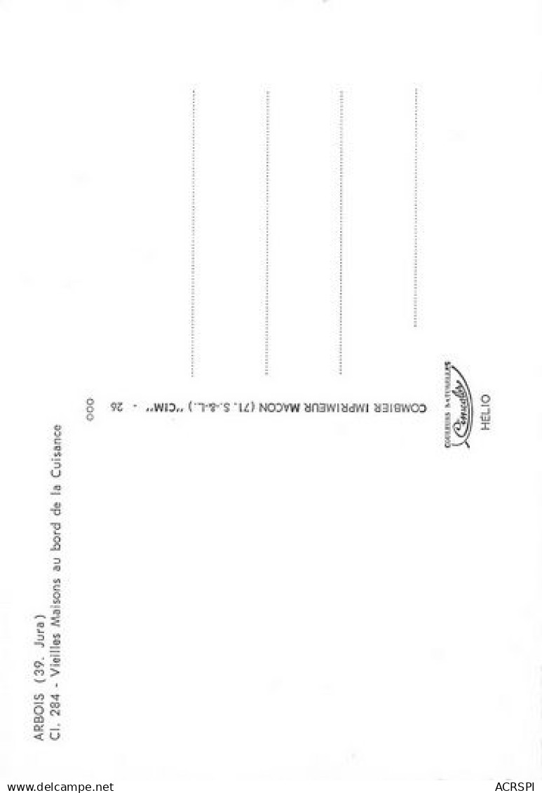 ARBOIS  Maisons Au Bord De La Cuisance 21 (scan Recto-verso)MA2068Bis - Arbois