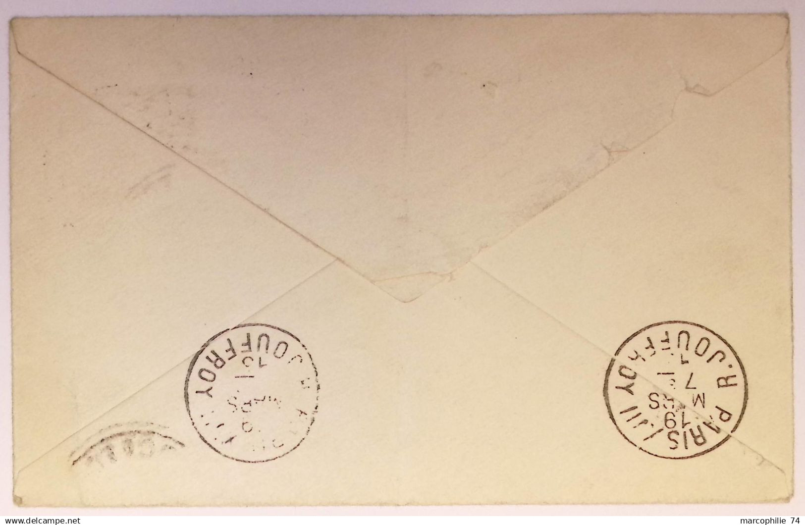 FRANCE TAXE 10C+20C PARIS 1915 SR ENTIER ENVELOPPE LETTRE COVER BRITISH GUIANA - 1859-1959 Cartas & Documentos