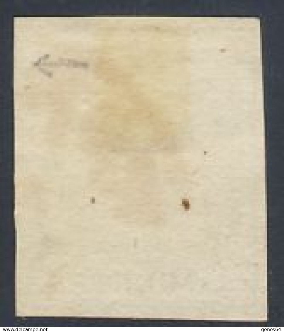 1854 - 10 C. Nero Carta A Macchina Annullato Con Varietà Di Stampa - Leggere Descrizione (2 Immagini) - Lombardo-Vénétie