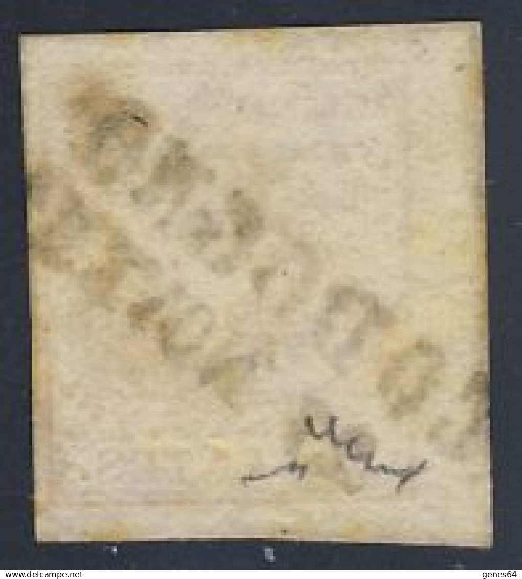 1850 - 15 C. Rosso Vermiglio Bordo Di Foglio Sinistro Con Annullo SD Di Codogno - Leggere Descrizione (2 Immagini) - Lombardo-Venetien