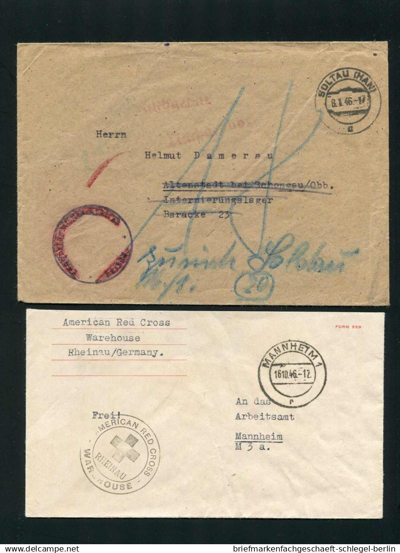 Amerik.+Brit. Zone (Bizone), 1945, Kgf-Post U.a.A, Brief - Autres & Non Classés