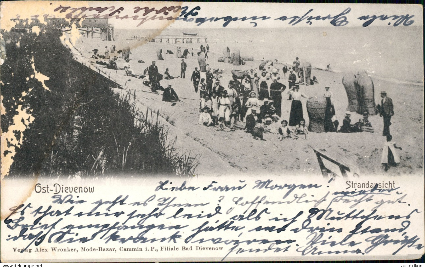 Postcard Berg Dievenow Dziwnów Strandleben - Pommern 1904 - Pommern
