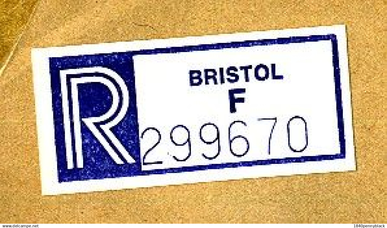 GB 1990 Registered Airmail Cover From Bristol To Prague £2-59 Rate With VAT 444 Label - Briefe U. Dokumente